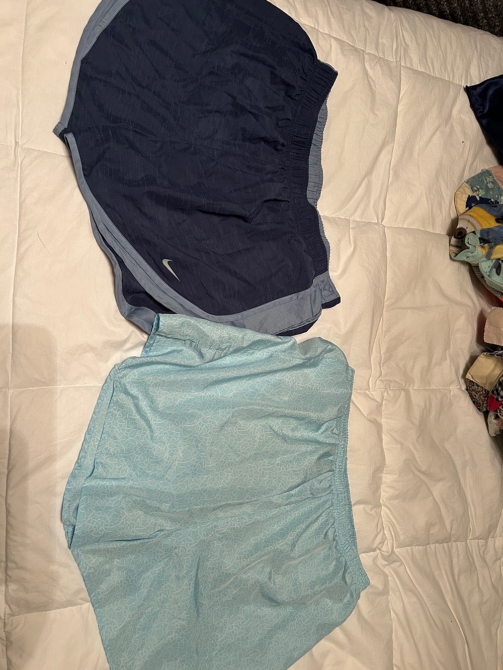 New Balance Navy and Light Blue Athletic Shorts Duo